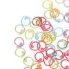 100Pcs Colorful Crochet Stitch Markers Metal Knitting Marker Rings  For Knitting Projects