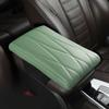 Подлокотник из кожи с эффектом памяти, подлокотник для автомобиля, подлокотник для автомобиля, подставка для консоли, универсальная центральная подушка, вышитая полосатая ромбовидная подлокотник, ящик для сиденья