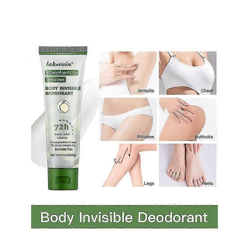 Women's Full Body Deodorant Cream for 72-Hour Odour Control, Invisible Formula for Armpits and Private Areas in the UK
