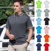 Summer Men's Casual Polo Shirt Fashion Lapel Button Short Sleeve Golf T-shirt Outdoor Leisure Sports Slim Shirt Street Wear