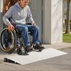 Door Threshold Ramp, 59 mm Rise, Aluminum Alloy Threshold Ramp Rated 363 kg Load Capacity, Handicap Ramps for Home Steps for Wheelchair, Scooters,