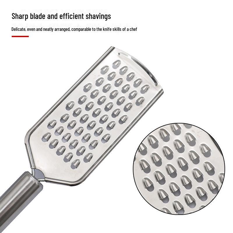 Многофункциональная терка для сыра и скребок для овощей из нержавеющей стали с плоским дизайном
