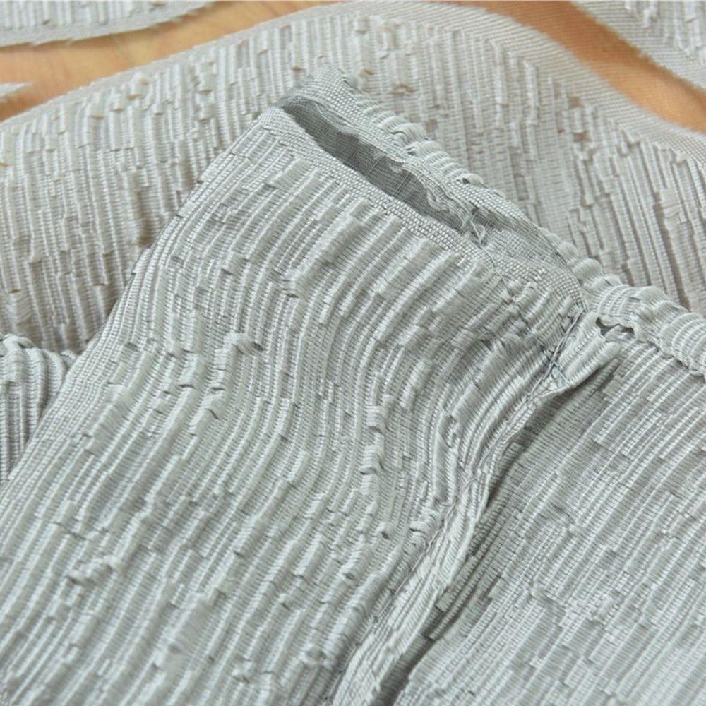 Romantic Leaves Pattern Sheer Curtain Elegant Tulle Curtain Modern Window Drapes  Bedroom