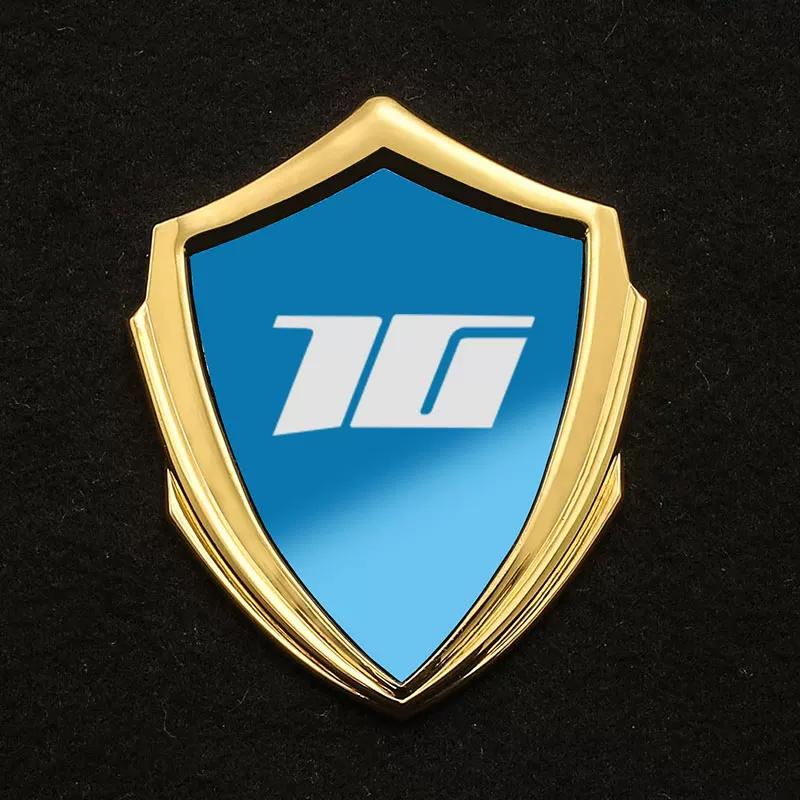 Titanium all-metal sun-resistant and non-fading electric motorcycle 3D three-dimensional car sticker modified decorative sticker body side logo badge