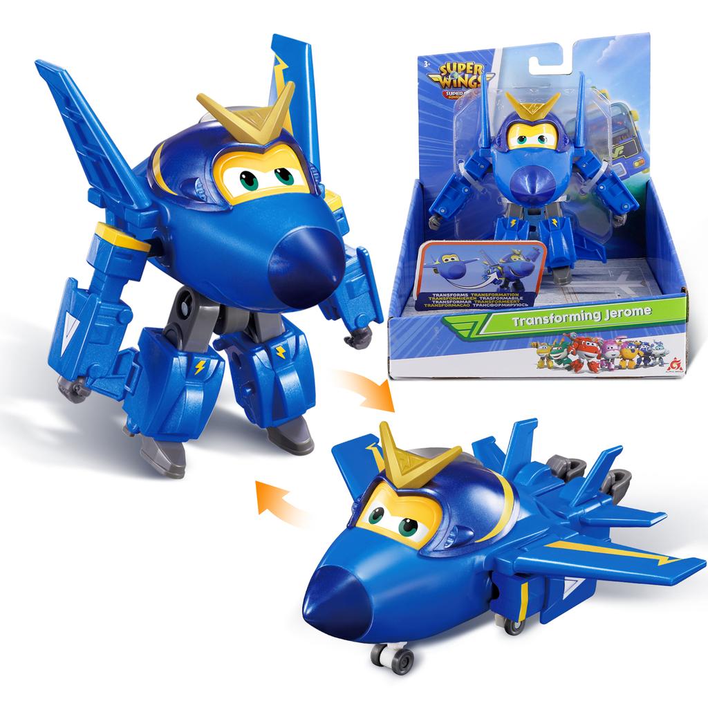 Игрушка Super Wings 5 дюймов: трансформирующийся самолет-робот Jett Dizzy Donnie, игрушки для детей.