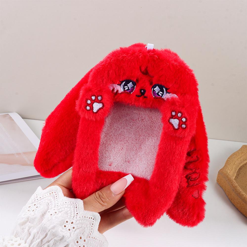Милый плюшевый чехол для фотокарточек, держатель для студенческого билета, сумка-брелок в форме звезды, защитный чехол для фотографий кумиров, мультяшный дизайн.