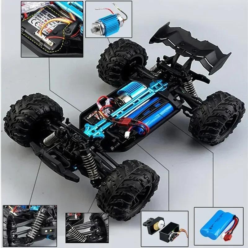 WLtoys 1:Большая радиоуправляемая машина масштаба 1/16, высокая скорость 50 км/ч, полный привод, детская игрушка для мальчиков, машина с дистанционным управлением 2,4G, внедорожный монстр-трак, радиоуправляемая игрушка