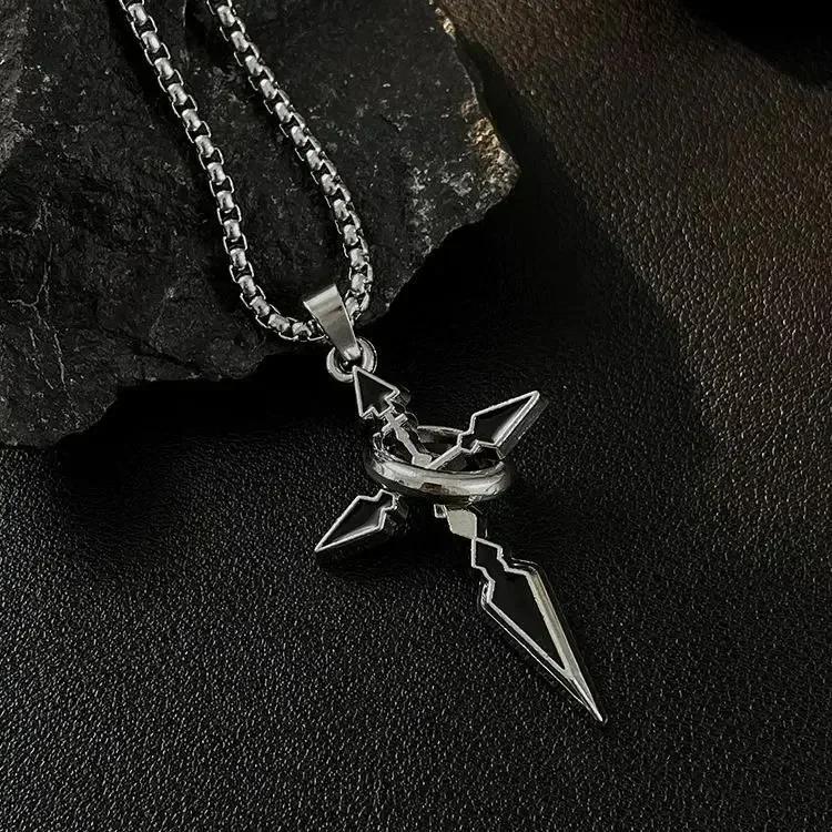 Stainless Steel Christian Tree Cross Necklace for Women Men Pendant Necklaces Retro Religion Jewelry Gift New Design Bijoux