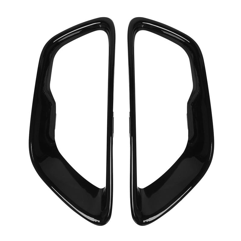 Black Front Fog Light Cover Fog Lamp Trim For Jeep Grand Cherokee 2017-2021 2019