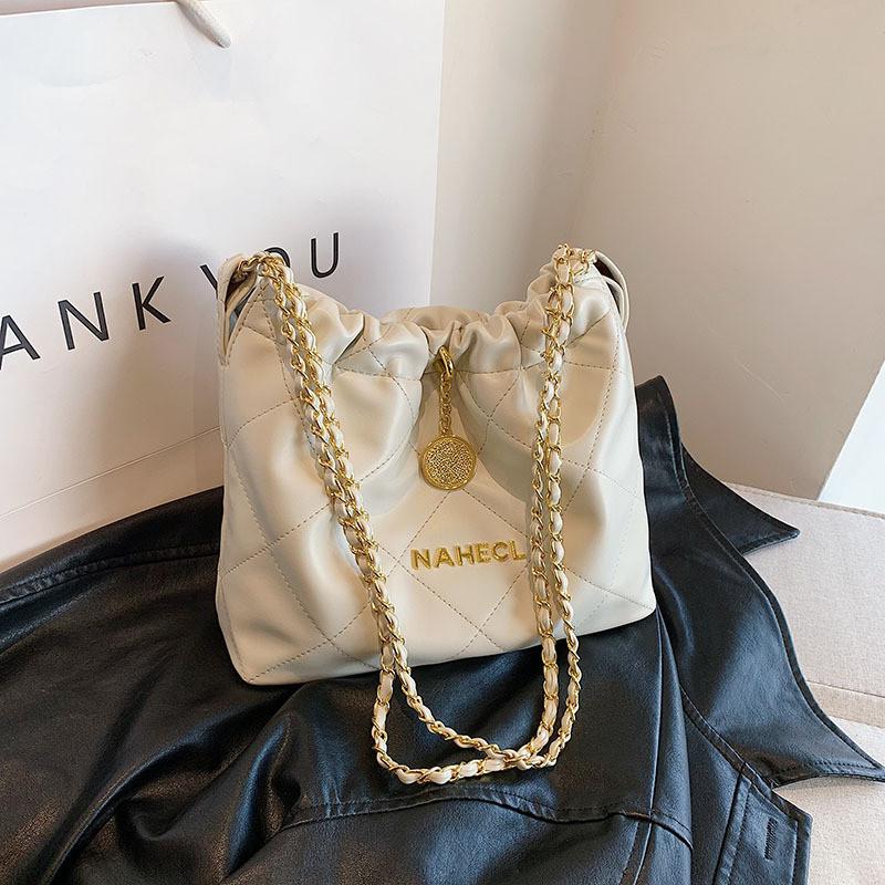 Трендовый трансграничный стиль, сумка среднего размера из полиуретана, черно-белая