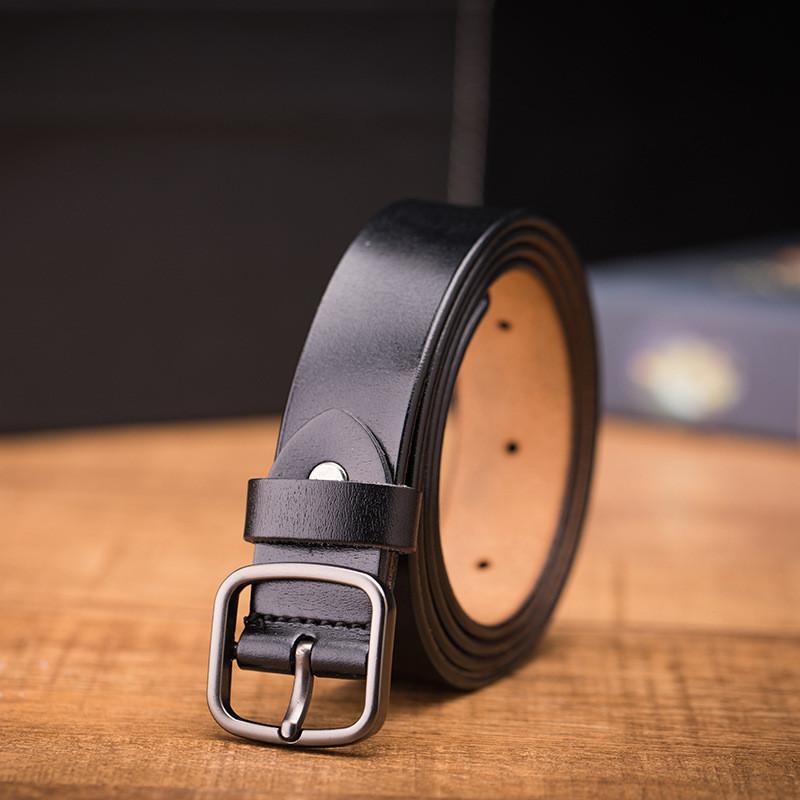 Stylish Genuine Leather Belt For Women Featuring Slim Profile And Retro Design For Office Or Casual Look