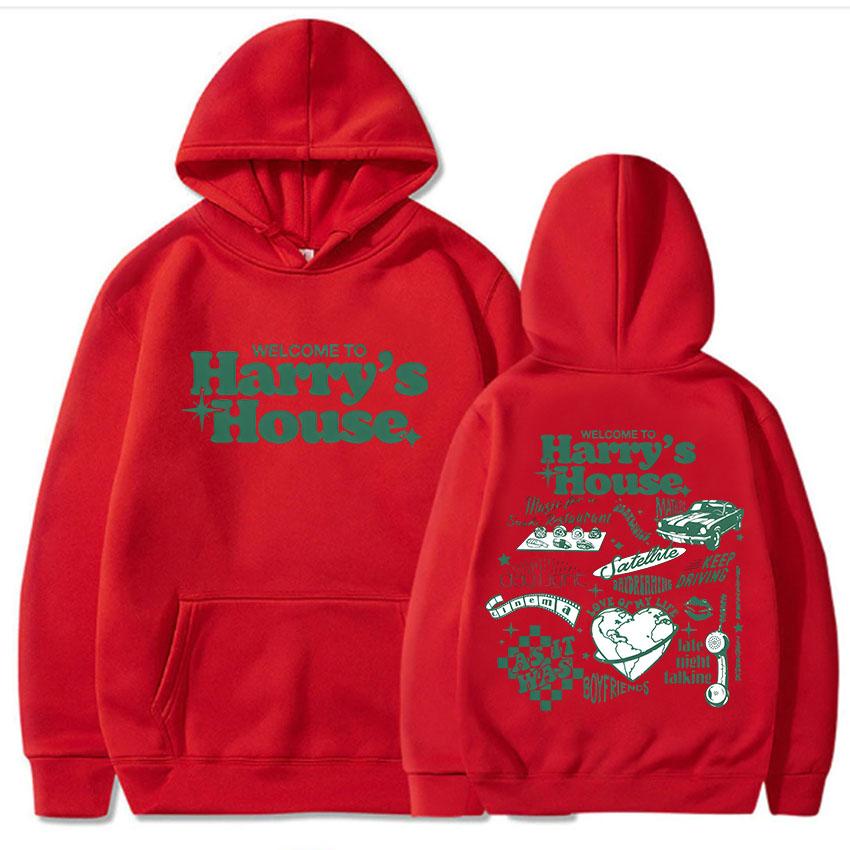 Harry's House Hoodies Kid Harpoon Hip Hop Fleece Sweatshirt Graphic Printing Gothic Retro Clothes Moletom Hooded Grunge Hoody