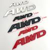 3D Металлическая эмблема AWD, хромированная наклейка на заднюю часть автомобиля, эмблема на хвост, значок, наклейка