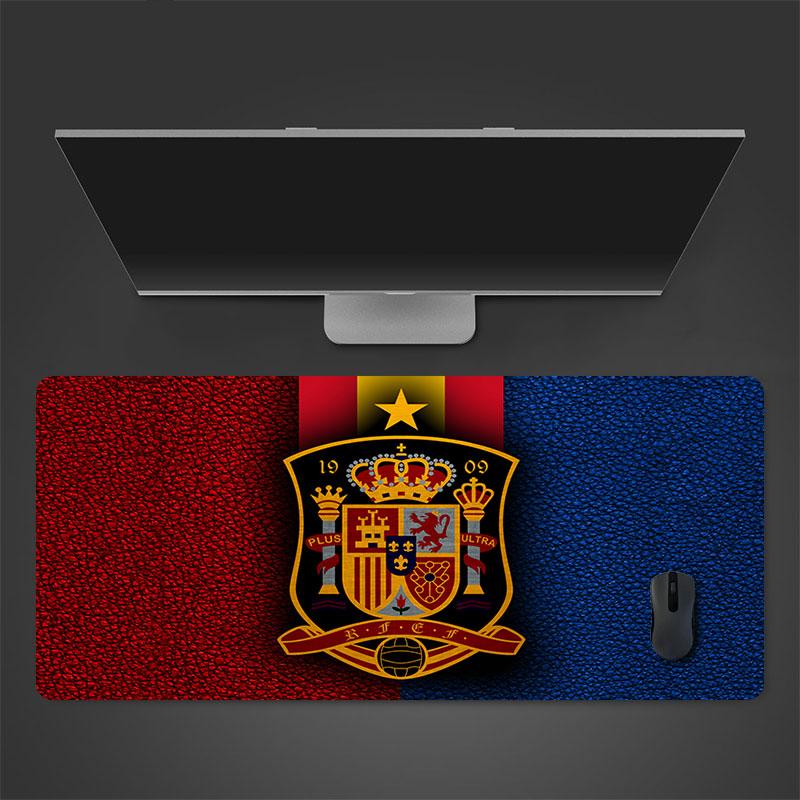 Spain Art Mouse Pad, Large Gaming Desk Mat, Non-slip XXL Mousepad for Laptop & Tablet, Mini PC Playmat with Stitched Edges