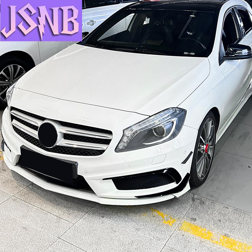 New For Mercedes Benz A Class W176 A180 A200 A250 A45 2013 2014 2015 Front Bumper Lip Spoiler Splitters Canards Body Kits