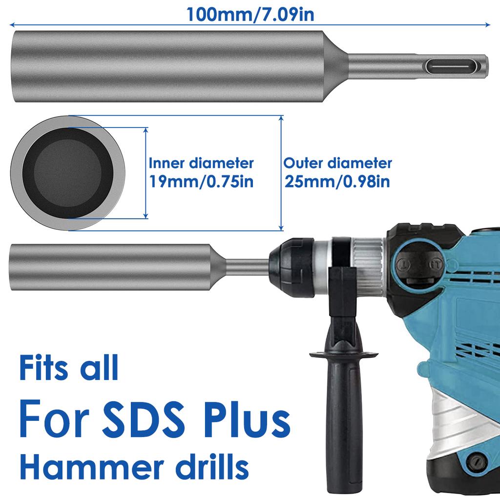 SDS Plus Ground Rod Driver 5/8 3/4" 17 мм стальной сверлильный станок для ударного бурения заземляющих стержней