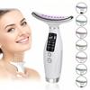 EMS Micro-current Neck Face Beauty Device 7 Color Facial Massager for Enhanced Face Neck and Shoulder Care with Vibrating