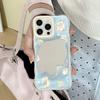 Милый маленький пушистый медведь подходит для чехла на телефон Apple 17/16 iphone13promax Huawei чехла-зеркала для макияжа.