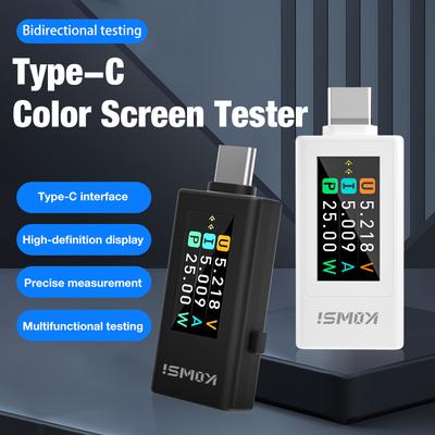 USB тестер Вольтметр Амперметр TYPE-C Цифровой монитор Монитор тока и напряжения Тестер емкости зарядного устройства Индикатор мощности отключения
