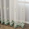 Embroidery Embroidery Hollow Transparent Curtains Pastoral Garden Bedroom Living Room Dining Room Curtains