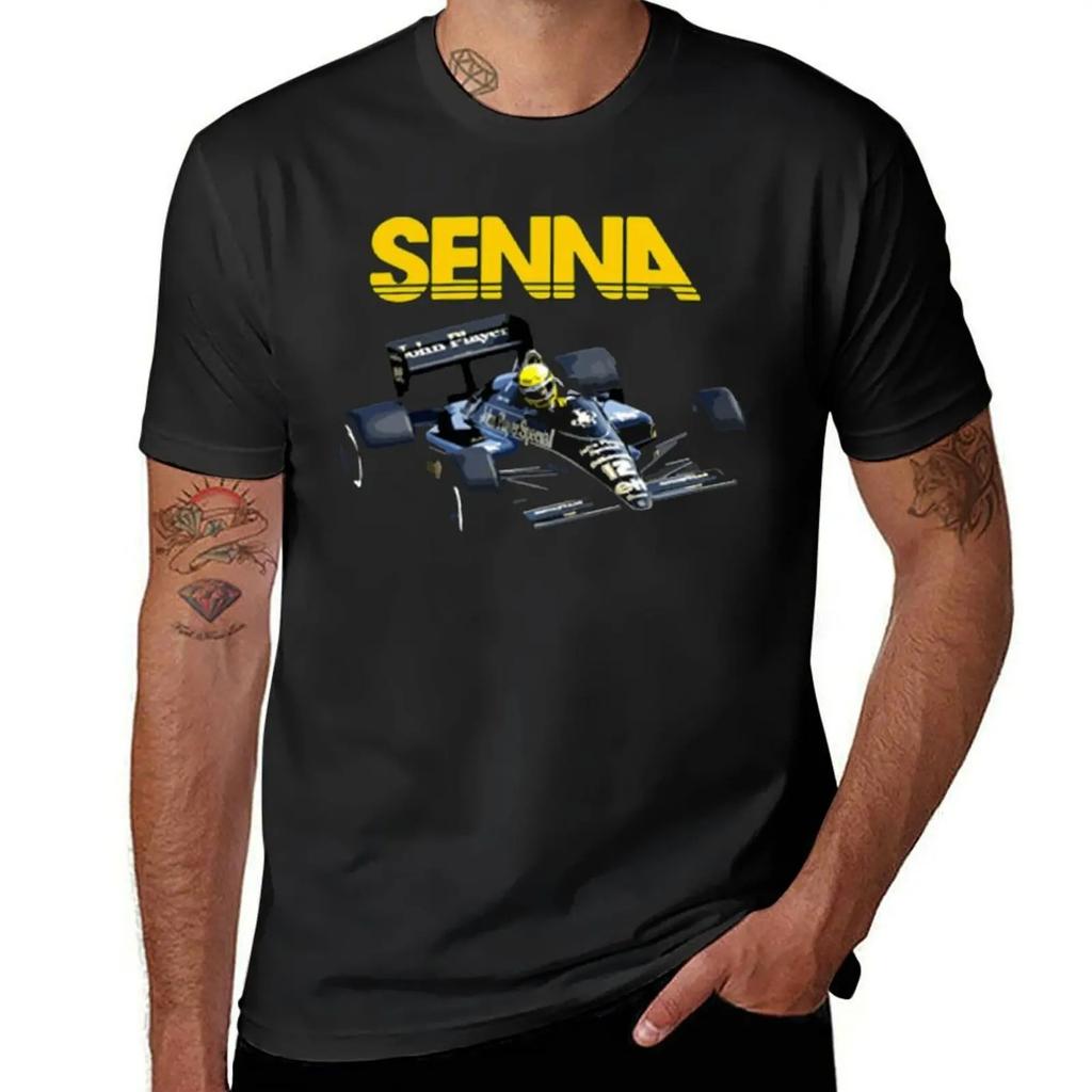 2024 Ayrton Senna F1 Race Raer 2 T-shirt Fresh Move T-shirts Graphic Cool Home Novelty USA Size