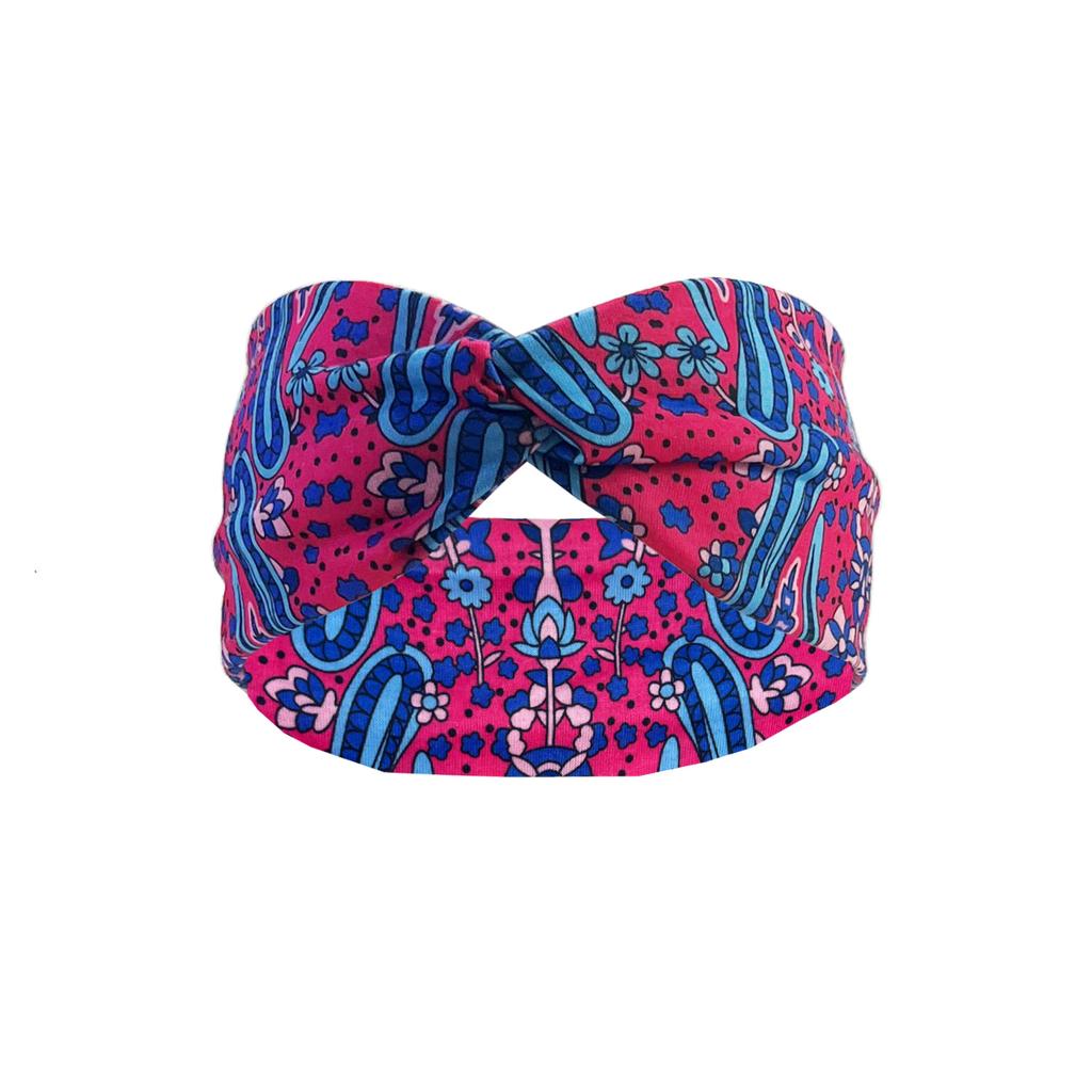 Neo-retro Elastic Headband Headscarf Women Girls Floral Print Cotton Soft Bohemian Headband Hair Accessories