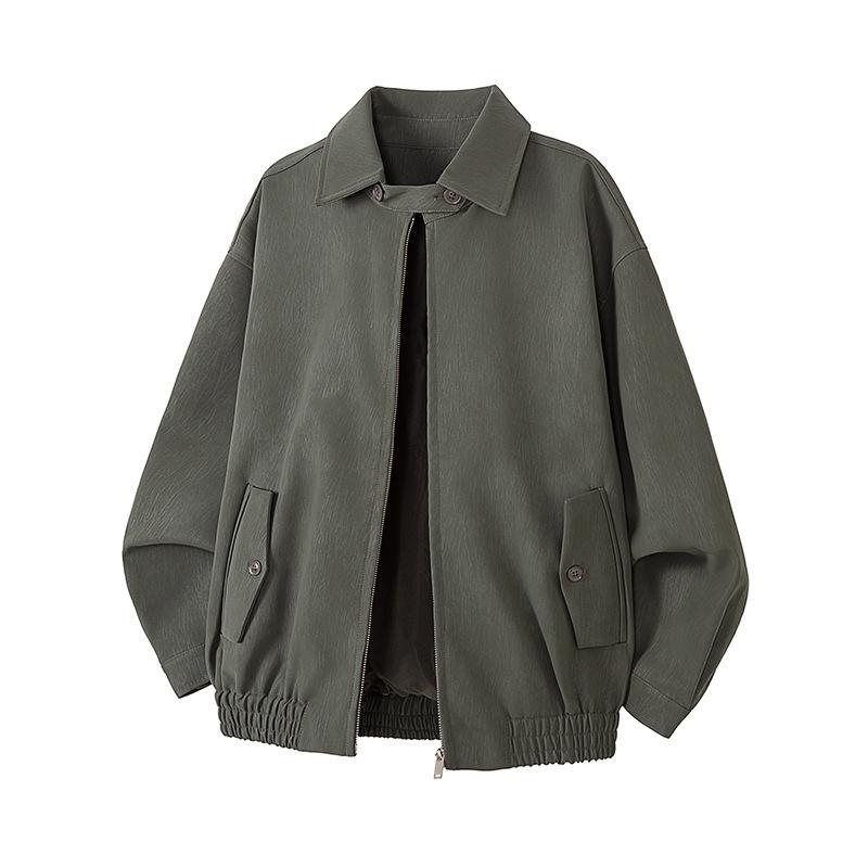 Новая осенняя куртка из искусственной кожи Маллард для мужчин, американский кардиган на молнии, верхняя куртка