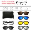 6 In 1 Polarized Sunglasses Men Women Magnetic Clip On Glasses  Optical Prescription Eyeglass Frames Magnet Clips