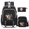 3Pcs/set Anime Demon Slayer Bookbag Large Capacity Backpack Rucksacks Back To School Teenagers Student Schoolbag Boy Girl