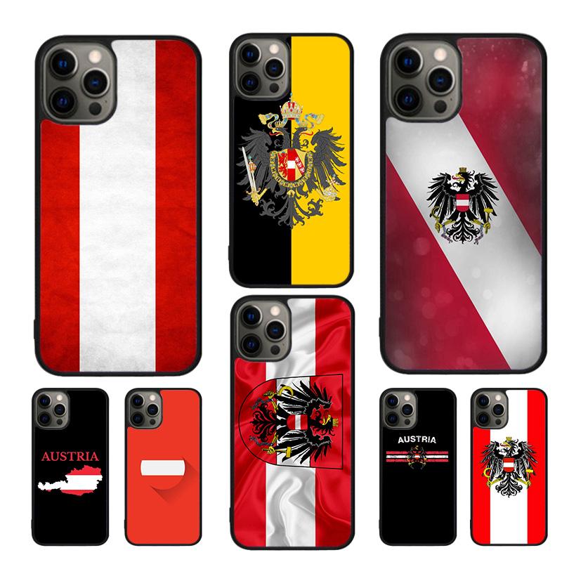 Чехол для телефона с флагом Австрии Для iPhone 17 Air 16e 15 14 11 12 13 Pro MAX Plus coque Чехол Оболочка