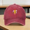 Washed Baseball Cap DEATH OF JUNK FOOD Fast Food Meme Summer Trucker Hat For Unisex Unisex  Casual Hunting Camping Sun Caps