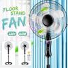 60W 16 Inch Floor Stand Fan Mechanical / Remote Control Air Cooler Cooling Household Floor Standing Fan Air Conditioner  43×130cm
