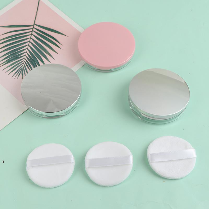 3G Ультратонкая пустая рассыпчатая коробка для пудры, банка для макияжа, сито, контейнер, слоеное зеркало