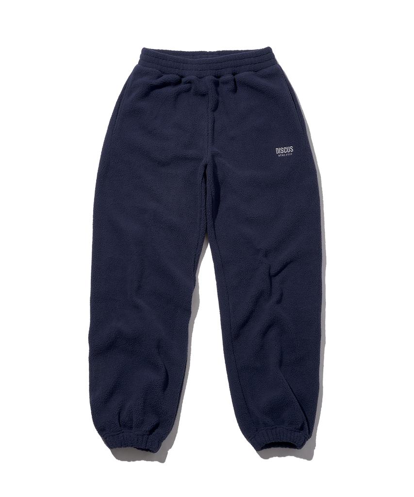 DISCUS ATHLETIC Letter Logo Fleece Pants Navy