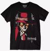 Мужская черная футболка Hellsing с Алукардом из аниме, новая с бирками, S-2XL