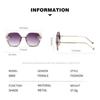 Retro Cutting Lens UV400 Women Sun Glasses Gradient Rhinestone Sunglasses Rimless Sunglasses