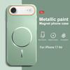 Совместимый с чехлом для телефона Apple 17 Promax, 16P Магнитное крепление, Контрастный цвет Матовый 16PM, 17PRO Защитная крышка