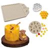 Honeycomb Texture Silicone Fondant Mold Bee Chocolate Fudge Biscuit Cake Lace Decoration Tool  Cake Tools 2024