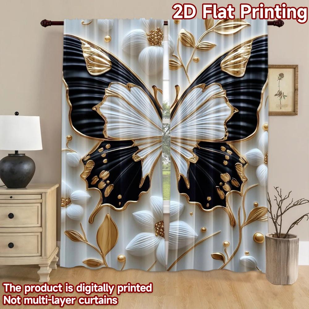 2D flat Photography Backdrop Party Backdrop Butterfly and Flowers 100% Polyester Party Decorations Perfect for Holiday