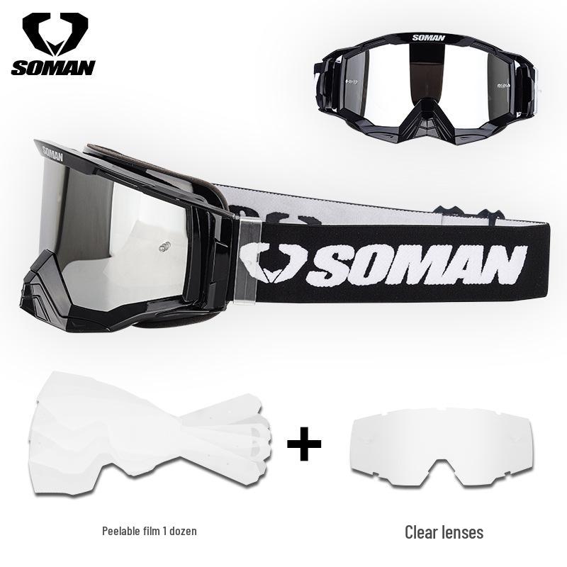 SOMAN SM20 Unisex Motorcycle & Rally Off-Road Goggles