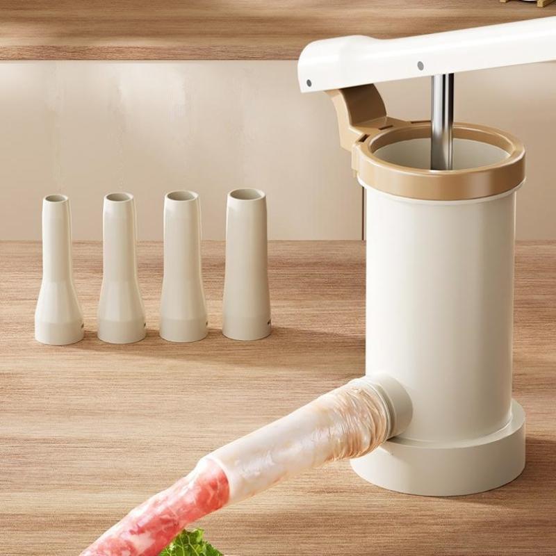 Домашняя колбасная машина с набивной трубой, ручная, быстрая, для набивки мяса, машина для наполнения, большая вместимость, сверхпрочные кухонные инструменты