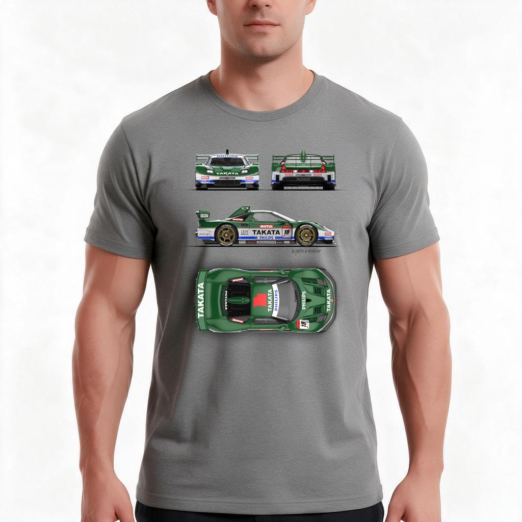Nsx Super Gt Tshirt Summer Casual Cotton Tee Oversized Streetwear Tops Vintage Graphic Print Loose Fit Short Sleeve