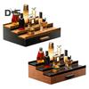 3 Tiers Wooden Perfume Display Stand with Storage Drawer Large Capacity Desktop Perfume Organizer Storage Box