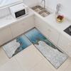 Моющиеся кухонные напольные коврики, милый противоскользящий длинный коврик для украшения кухни, уличный коврик, внутренние коврики для входной двери