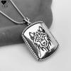 Bold Wolf Head Pendant Necklace Copper Vintage Oxidized Design Statement Jewelry Women Men