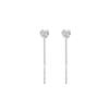 VENTFILLE 925 Sterling Silve Hoop Earring for Women Office Versatile Zircon Tassel Ear Threads Jewelry Birthday Gift Dropship