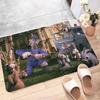 W-Wallace And G-Gromites Cartoon Door Mat Washable Non-Slip Living Room Sofa Chairs Area Mat Kitchen Toilet Rug