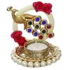 Metal Peacock Floral Decorative Tea Light Candle Holder for Diwali, Navratri, Ganesh Chaturthi, Christmas, New Year