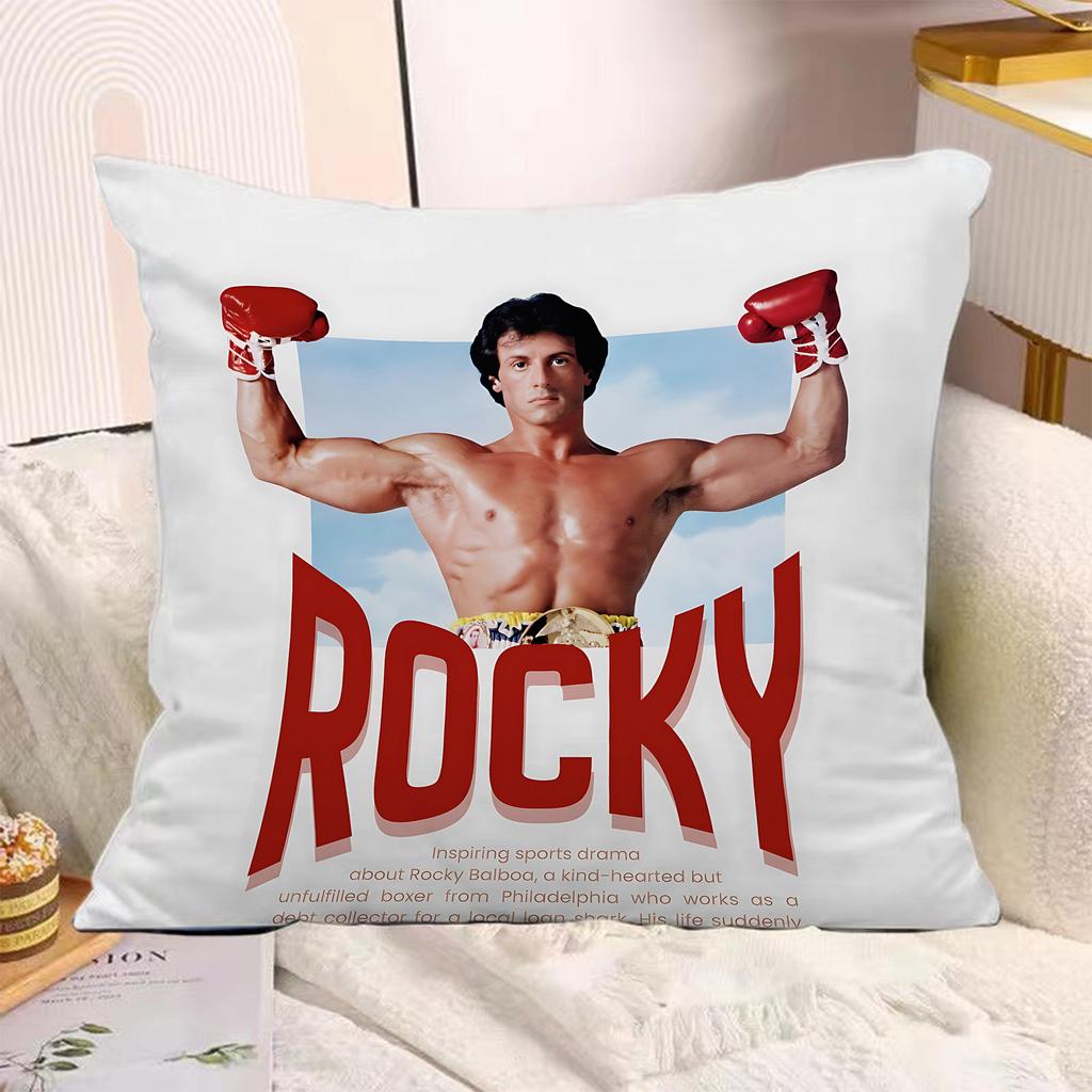 Classic Movie Pillow Covers Cartoon Sofa Decorative Home Doublesided Printing Short Plush Cute Cushion RRocky Cover