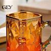 Fantasy Lover Mug Magic Constellation Glass Mug, 330ml Zodiac Coffee Cup with Home Library Heat Reveal Design, Starry Night Water for Collectors